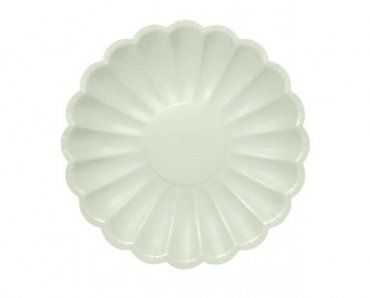 Aaltoreunainen Lautanen Mintunvihre (8kpl) 18cm