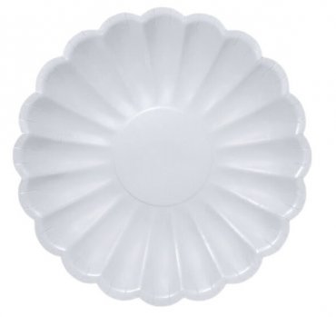 Aaltoreunainen Lautanen Vaaleansininen (6kpl) 23cm