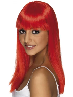 Glamour Peruukki, Neon Punainen