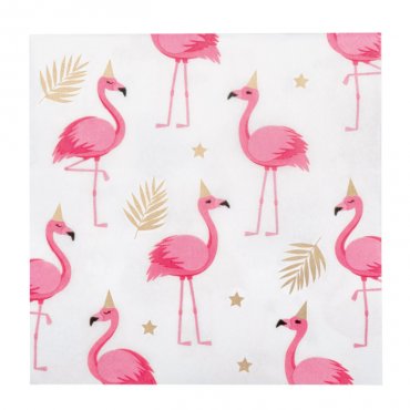 Flamingo-paperiset lautasliinat, 20 kpl