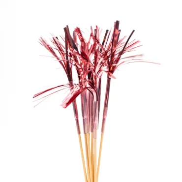 10 kpl foliotikkua, 24cm, ruusukulta