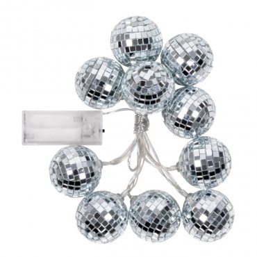 LED-valonauha disco-pallot, 140cm