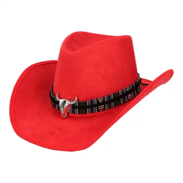 Cowboy hattu Django punainen