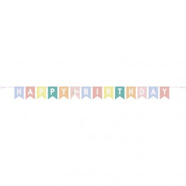 Banneri Yksisarvinen "Happy Birthday" 2,13m