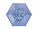 Lautanen Sininen ''Happy B-Day'' (6kpl 20cm)