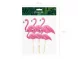 Flamingo-kakkukoristeet, 6 kpl