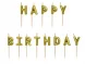 Kakkukynttil Kulta "Happy Birthday"