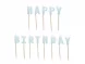 Kakkukynttil Vaaleansininen "Happy Birthday"