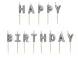 Kakkukynttil Hopea "Happy Birthday"