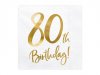 Lautasliina \'\'80th Birthday\'\' (20 kpl 33x33cm