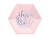 Lautanen Vaaleanpunainen \'\'Happy B-Day\'\' (6kpl 20cm)