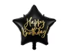 Foliopallo musta thti \'\'Happy Birthday\'\' 40cm