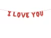 Foliokirjaimet \'\' I LOVE YOU\'\' 210x35 cm