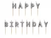 Kakkukynttil Hopea \"Happy Birthday\"