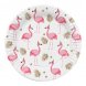 Flamingo-paperilautaset, 10 kpl