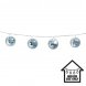 LED-valonauha disco-pallot, 140cm