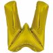 Kirjainfoliopallo Kulta W 86cm
