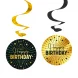 Pyrrekoristeet "Happy Birthday" 4 kpl