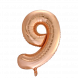 Folionumeropallo Ruusukulta 9 86cm